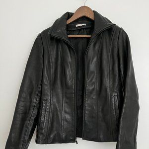 Avanti vintage genuine black leather jacket